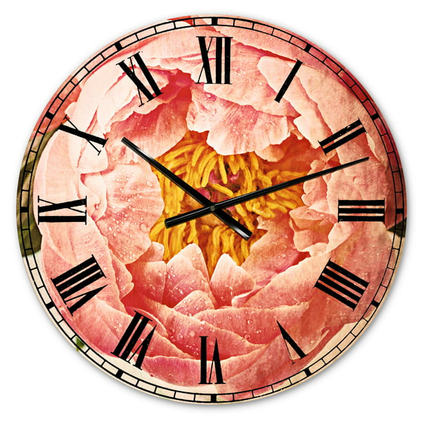 Hot Decor Pink Color Solid Fuchsia Unique Design Clock for Home Decoration 